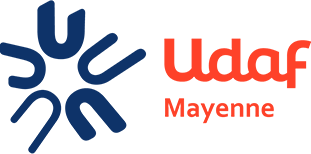 Logo de l'UDAF de la Mayenne, partenaires de la MSP de la Motte Vauvert